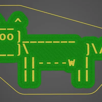 Nam châm hình bò Cowsay cho tủ lạnh