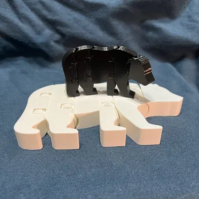 Mô hình gấu linh hoạt FlexiBear từ Fusion360