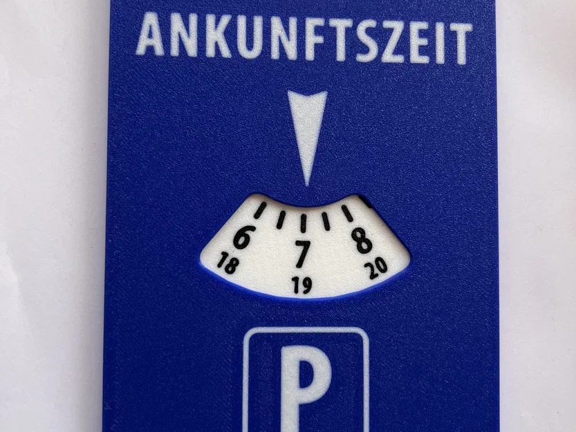 Đồng hồ đỗ xe tự in Parkscheibe - Image 2