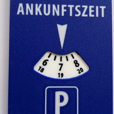 Đồng hồ đỗ xe tự in Parkscheibe
