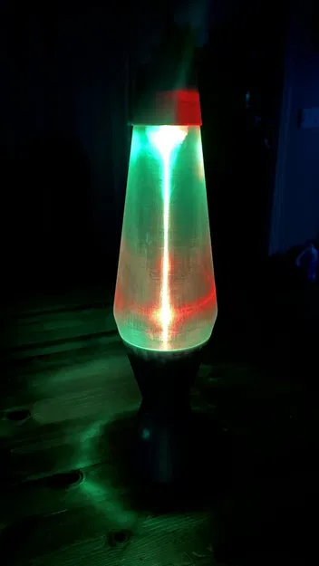 Đèn lava kiểu retro với nến tealight - Image 1