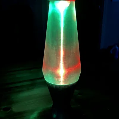 Đèn lava kiểu retro với nến tealight