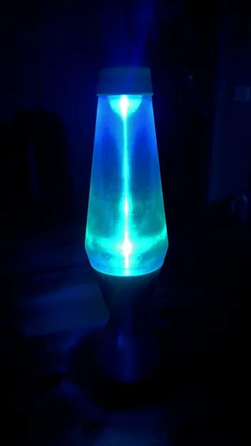 Đèn lava kiểu retro với nến tealight - Image 2