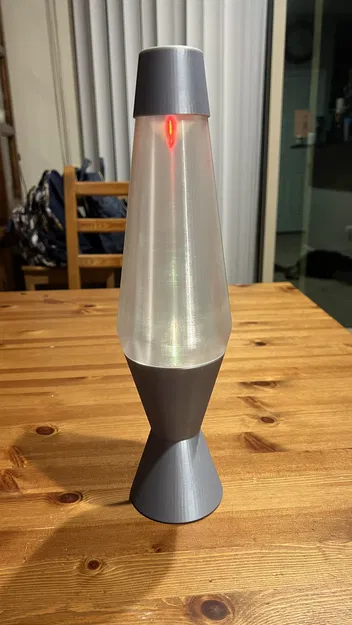 Đèn lava kiểu retro với nến tealight - Image 3