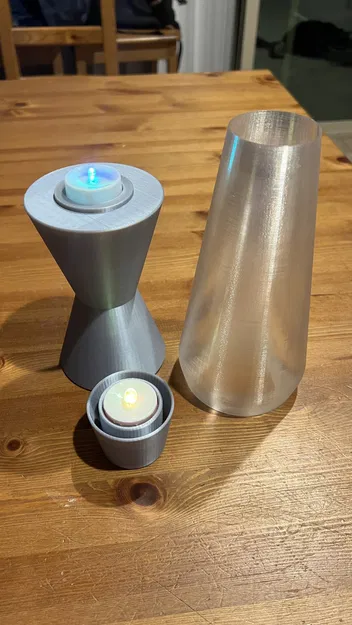 Đèn lava kiểu retro với nến tealight - Image 4