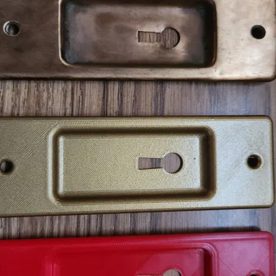 Tay nắm cửa trượt tích hợp kiểu dáng cổ điển bằng đồng