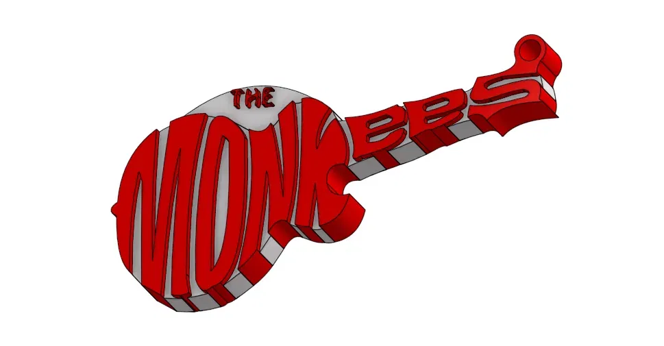 Móc khóa 3D hình biểu tượng ban nhạc The Monkees - Image 1