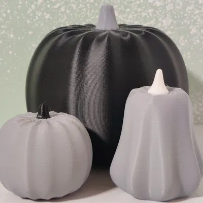 Quả bí ngô với cuống in riêng biệt