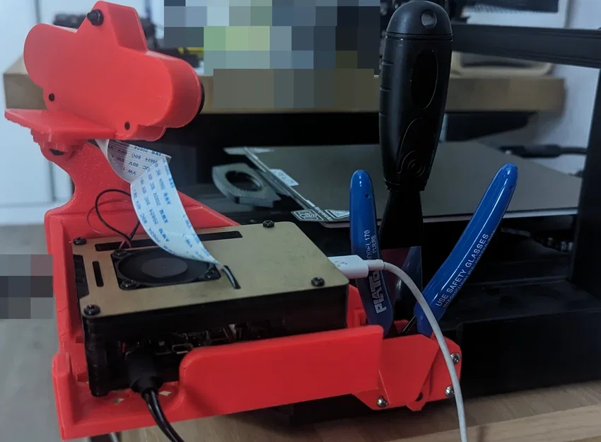 Giá đỡ camera, raspberry và công cụ cho Ender 3s1 - Image 1
