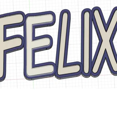 Đèn tên 3D Felix với thiết kế độc đáo