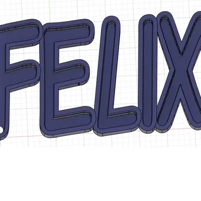 Đèn tên 3D Felix với thiết kế độc đáo