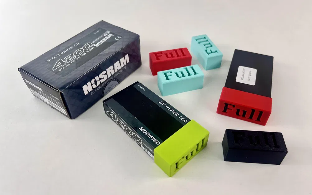 Đánh dấu pin cho ô tô điều khiển từ xa - pin 2S - Image 1