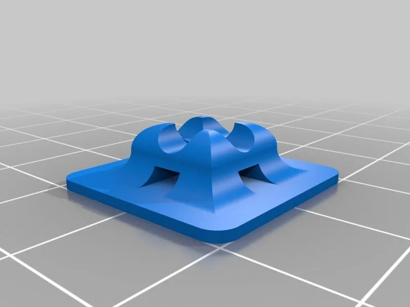 Giá đỡ cáp với băng dính hai mặt và ziptie nhỏ - Image 1