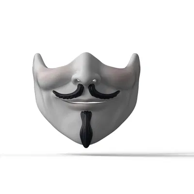 Mặt nạ nửa Guy Fawkes độc đáo cho cosplay