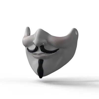 Mặt nạ nửa Guy Fawkes độc đáo cho cosplay