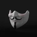 Mặt nạ nửa Guy Fawkes độc đáo cho cosplay - Thumbnail 4