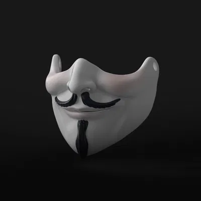 Mặt nạ nửa Guy Fawkes độc đáo cho cosplay