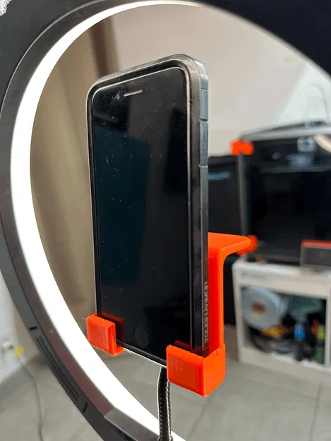 Giá đỡ điện thoại cho RingLight với kẹp 17mm - Image 1