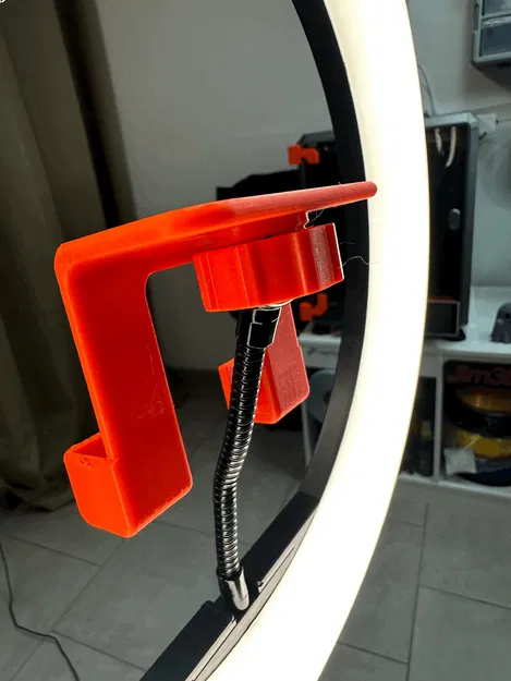 Giá đỡ điện thoại cho RingLight với kẹp 17mm - Image 2