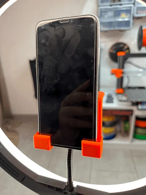 Giá đỡ điện thoại cho RingLight với kẹp 17mm - Image 5