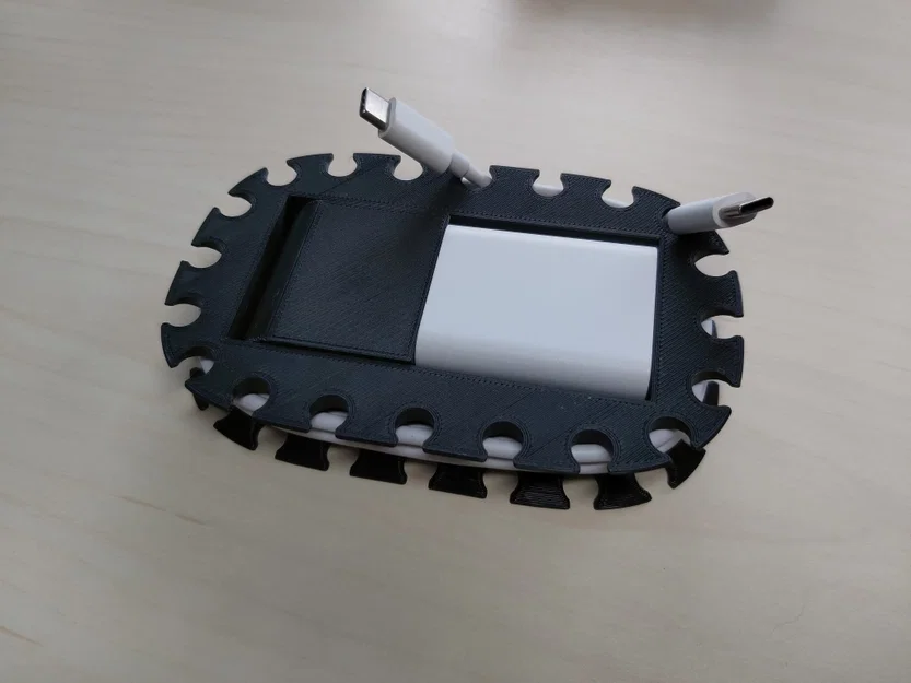 Giá đỡ cáp và bộ sạc cho phích cắm EU - Image 1
