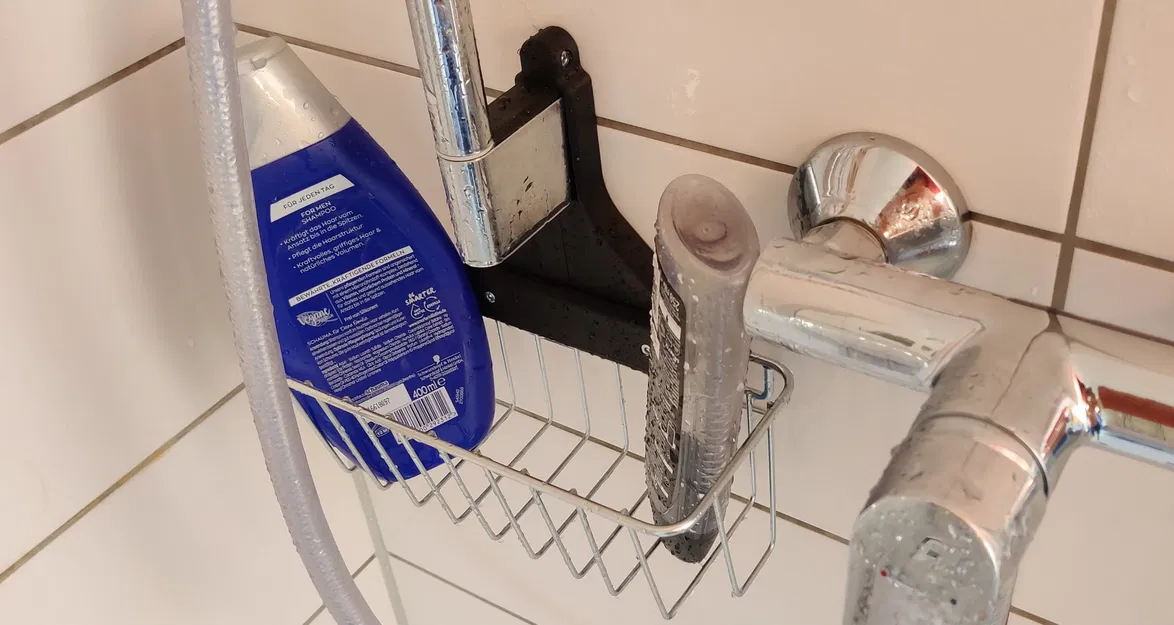 Giá đỡ giỏ tắm IKEA KROKFJORDEN lắp vào thanh vòi sen - Image 1