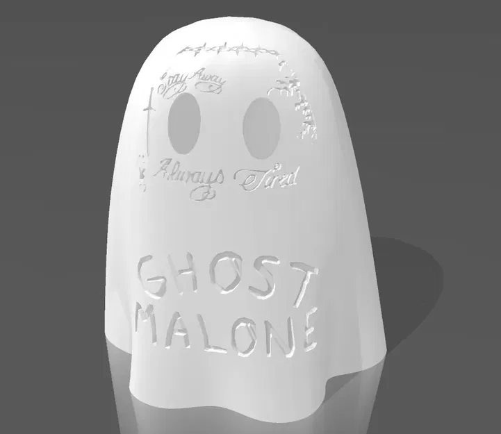 Mô hình ma Ghost Malone dễ thương cho mùa Halloween - Image 1