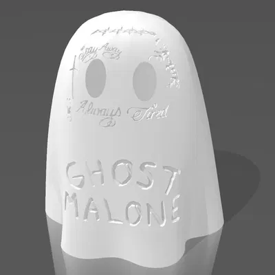 Mô hình ma Ghost Malone dễ thương cho mùa Halloween