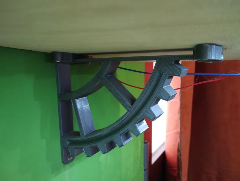 Giá đỡ kệ phong cách steampunk hình bánh răng hỏng - Image 1