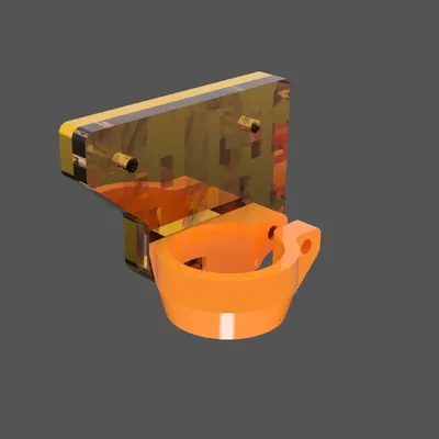 Giá đỡ laserhead K series dịch chuyển 10mm sang trái trên trục X