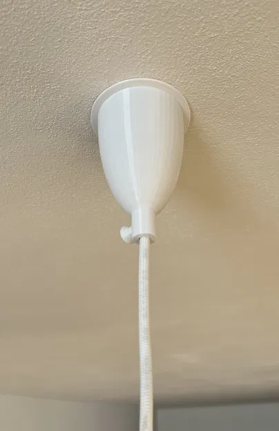 Nắp cáp đèn trần với kích thước 70x96mm - Image 2