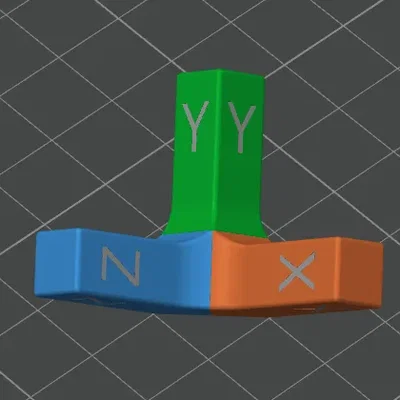 Trục tọa độ XYZ cho mô hình 3D học tập