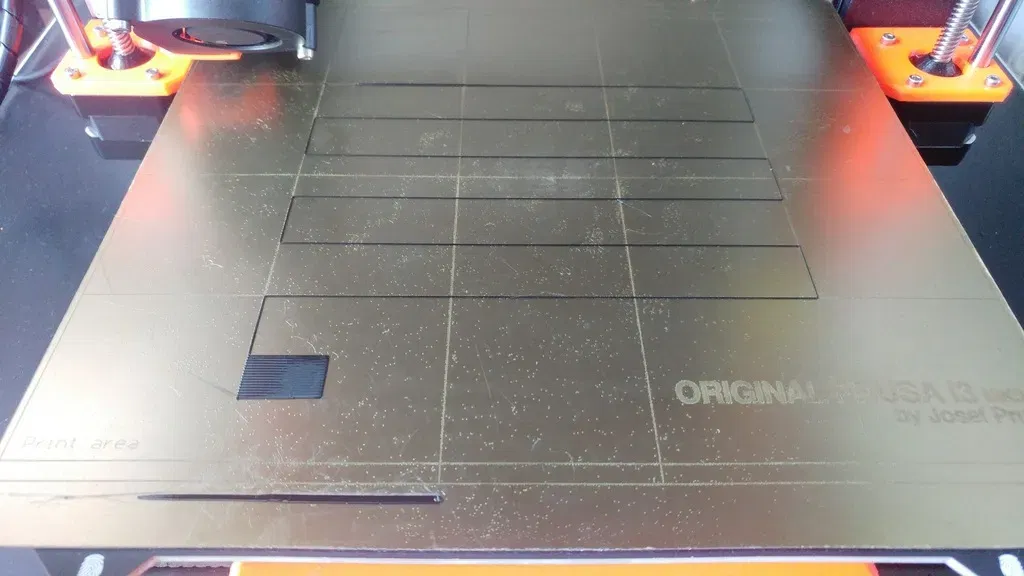 Mẫu GCODE hiệu chỉnh lớp đầu tiên cho máy in Prusa MK3/MK3S - Image 1