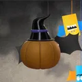 Bí ngô Halloween mặt cau có bằng kẹo dẻo - Thumbnail 4