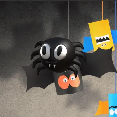 Nhện nhỏ cho thiết kế Halloween năm nay