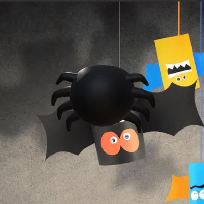 Nhện nhỏ cho thiết kế Halloween năm nay