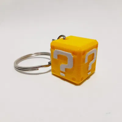 **Móc khóa hình hộp Mario Bros biểu tượng**