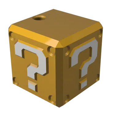 **Móc khóa hình hộp Mario Bros biểu tượng**