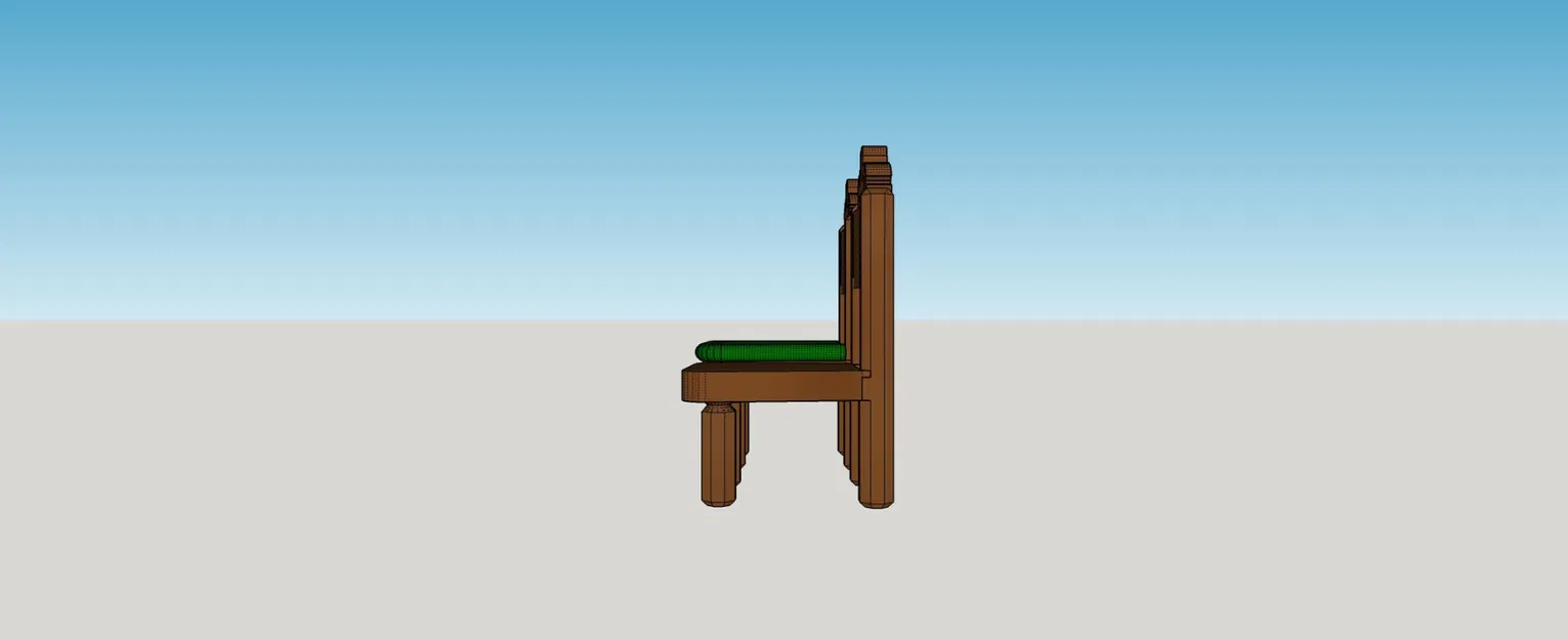 Bộ bàn ghế ăn cho nhà búp bê với cơ chế mở rộng - Image 7