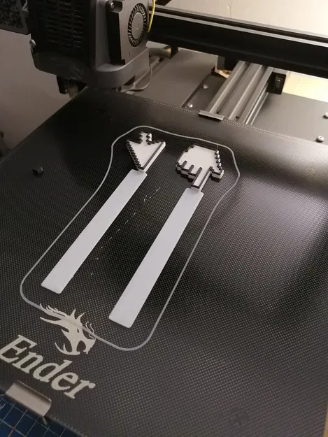 Dấu sách hình con trỏ và bàn tay in màu trắng đen - Image 3