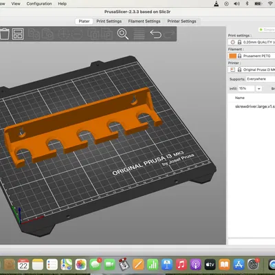 Giá treo tua vít cho tường với 2 kích thước khác nhau
