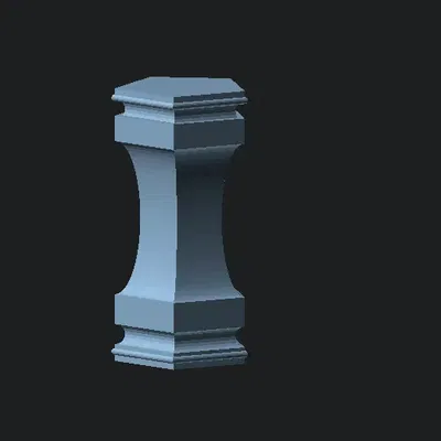 Sinh cột kiến trúc tùy chỉnh bằng script OpenScad