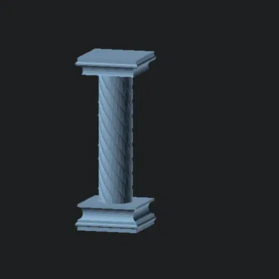 Sinh cột kiến trúc tùy chỉnh bằng script OpenScad