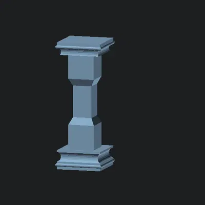 Sinh cột kiến trúc tùy chỉnh bằng script OpenScad