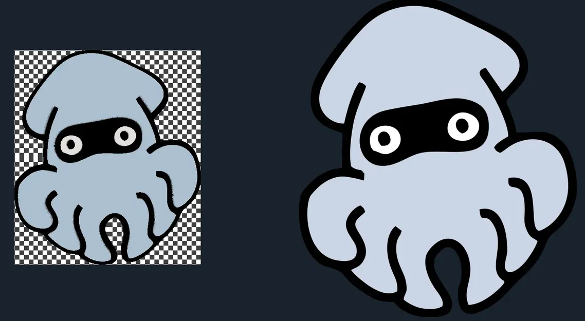 Blooper từ trò chơi Super Mario được vẽ bằng filament HueForge - Image 1