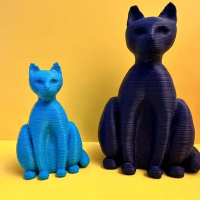 Mô hình tượng mèo mập phong cách nghệ thuật