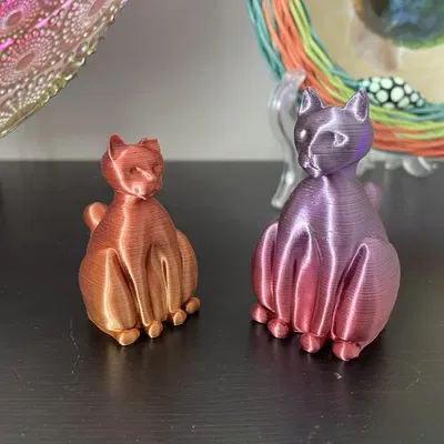 Mô hình tượng mèo mập phong cách nghệ thuật