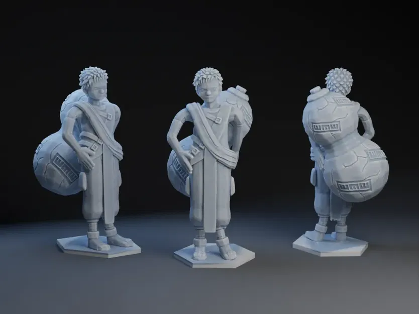 Nhân vật Gaara trong Naruto phong cách anime - Image 1