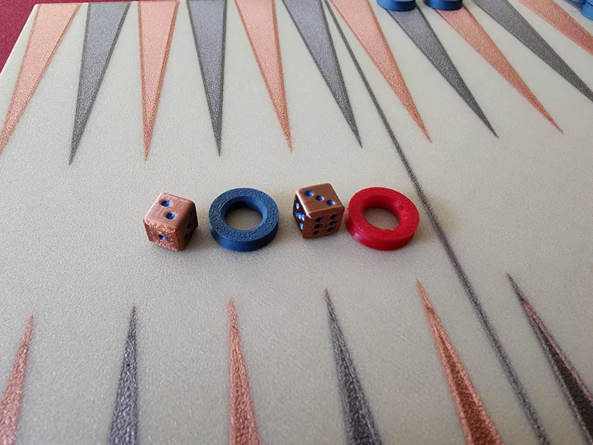 Bộ cờ Backgammon đa sắc màu tiện lợi cho du lịch - Image 1