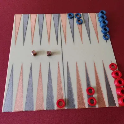 Bộ cờ Backgammon đa sắc màu tiện lợi cho du lịch